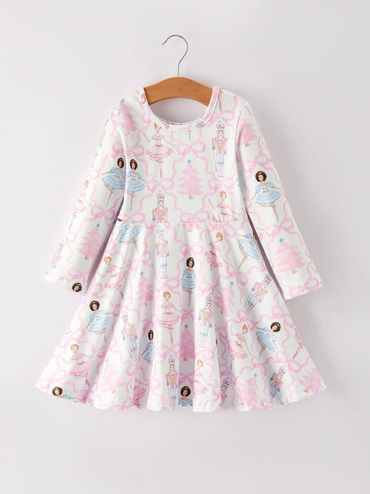 Christmas Ballerina and Nutcracker Girls Dress