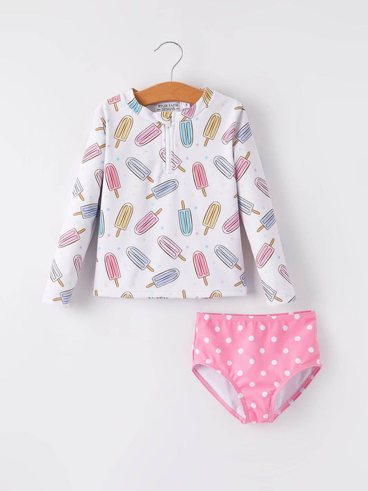 Popsicle Rash Guard Swimsuit
