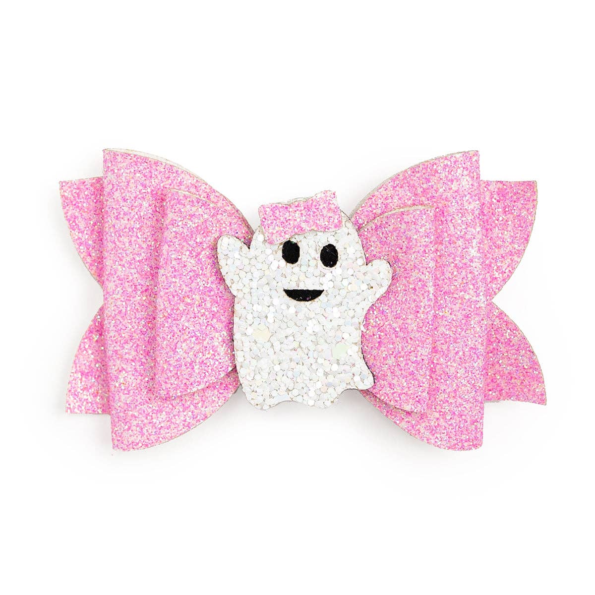 Girly Ghost Halloween Bow Clip - Kids Halloween Hair Clip