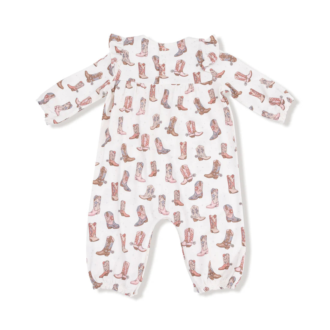 Ruffle Sleeve Romper - Future Cowgirl