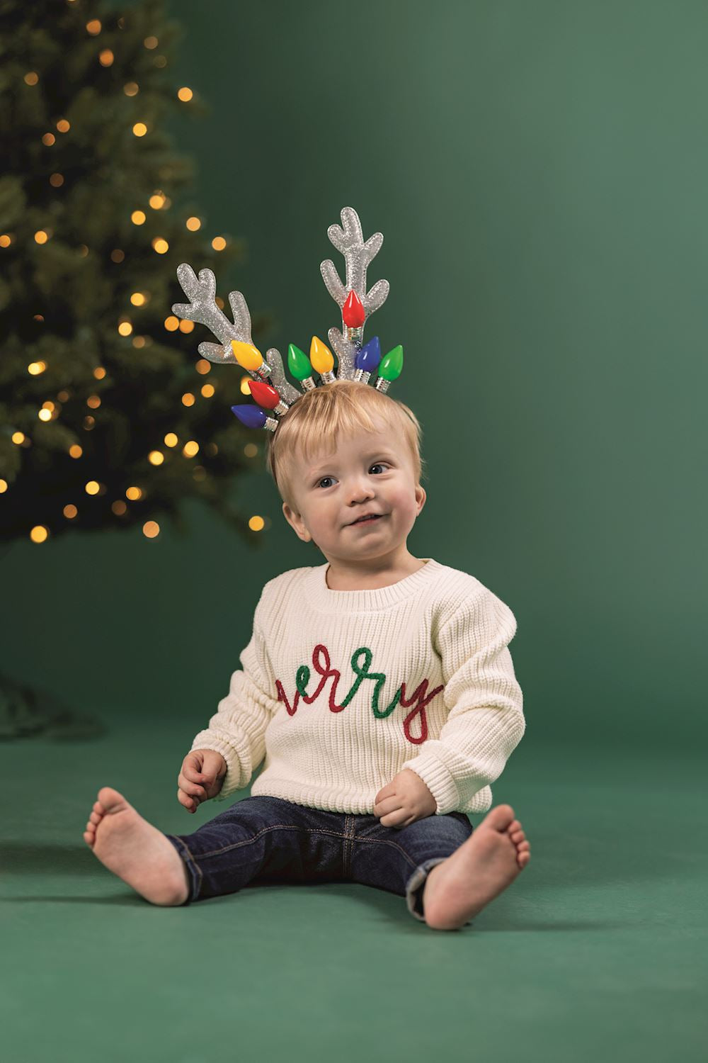 Merry Chainstitch Toddler Sweater