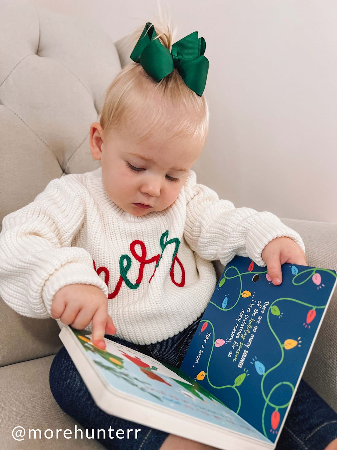 Merry Chainstitch Toddler Sweater