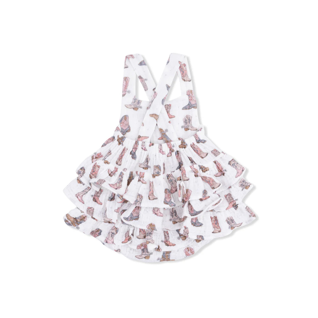 Cowgirl Boots - Ruffle Sunsuit