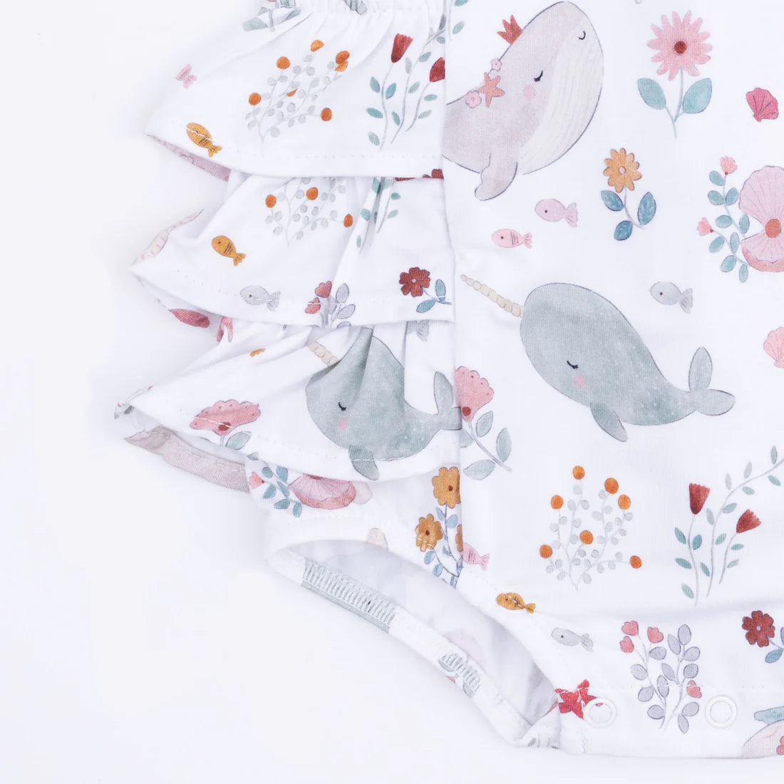 Garden Sea Creatures - Ruffle Sunsuit