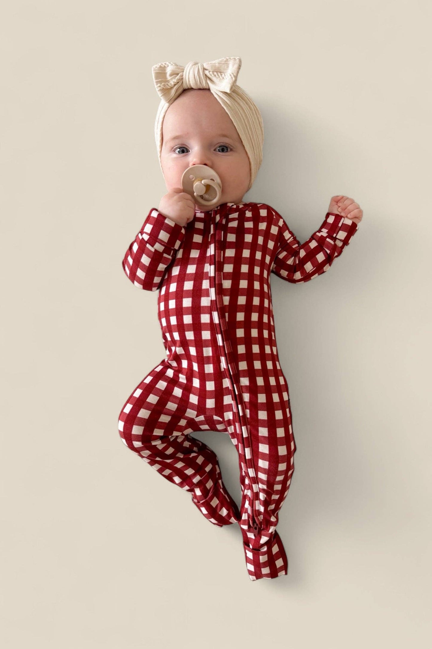 PEPPERMINT PLAID DREAM ROMPER