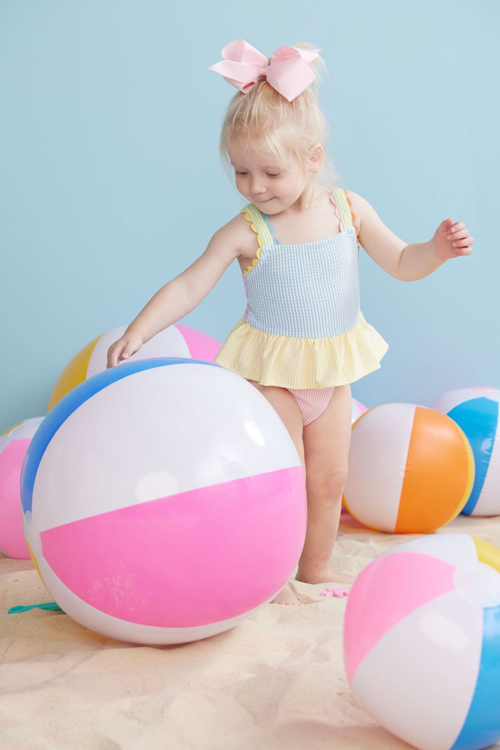 Seersucker Ric-Rac Swimsuit