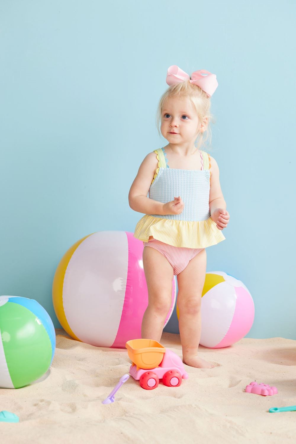 Seersucker Ric-Rac Swimsuit