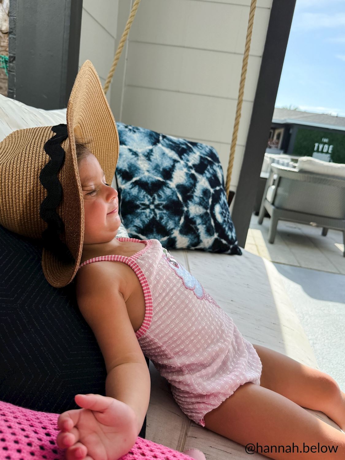 Pink Check Glitter Ice Cream Swimsuit