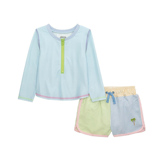 Seersucker Rash Guard Set