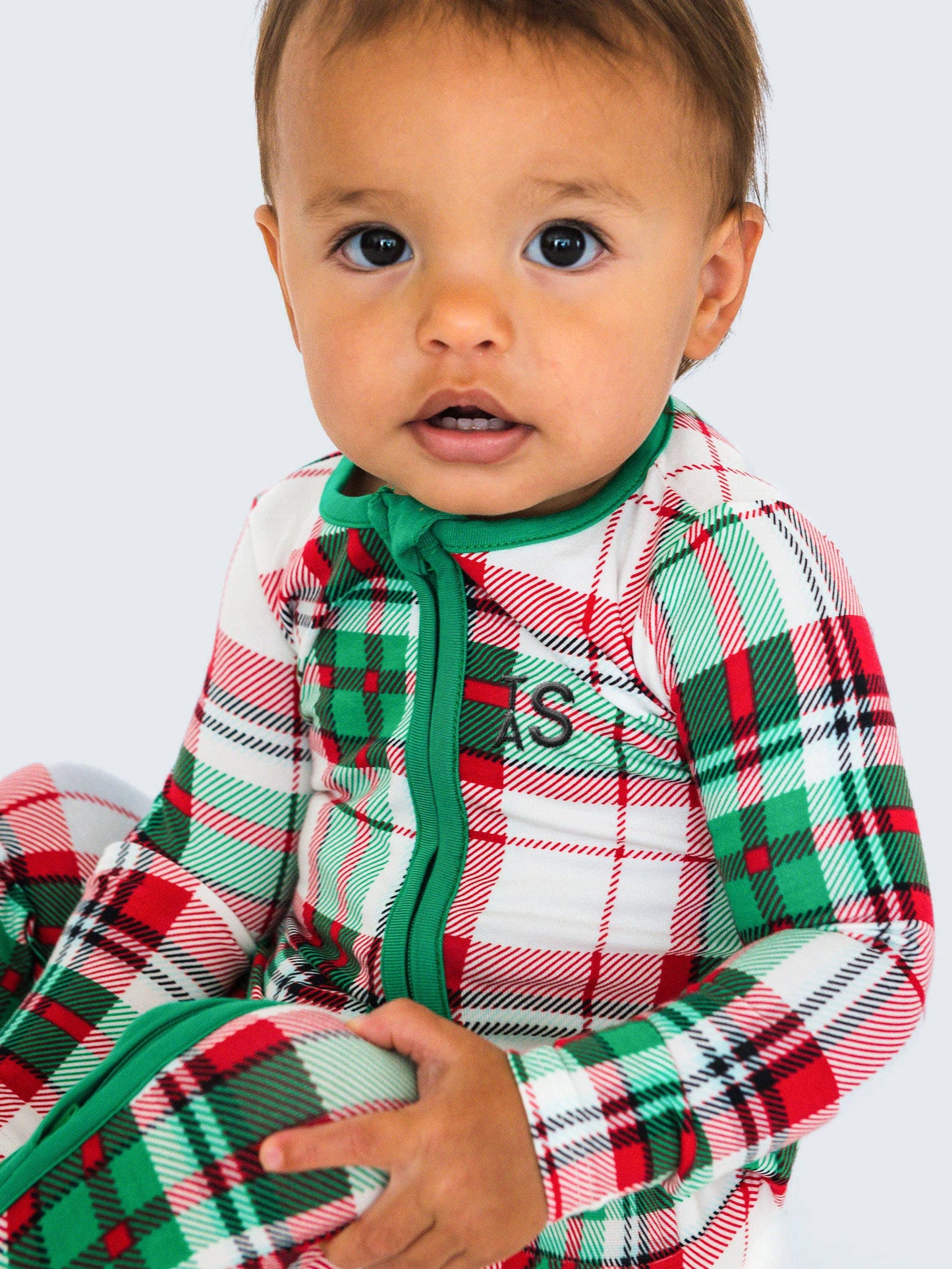 SoftSnooze™ Baby Boys Cotton Modal Dashing Dreams Plaid Footed One Piece Pajama