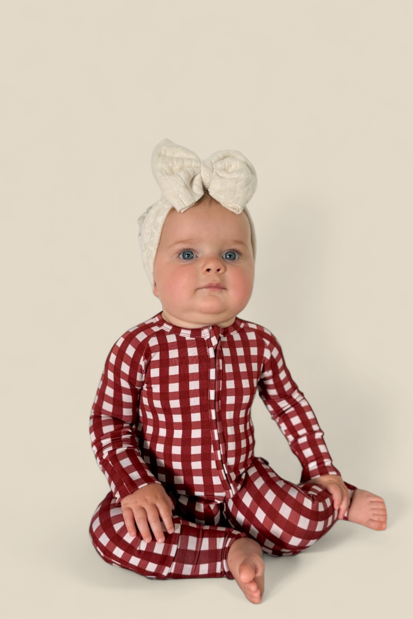 PEPPERMINT PLAID DREAM ROMPER