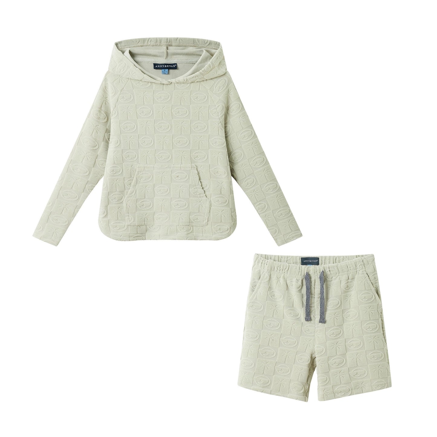 Boys Beige Terry Cover-Up Set | Beach Icons