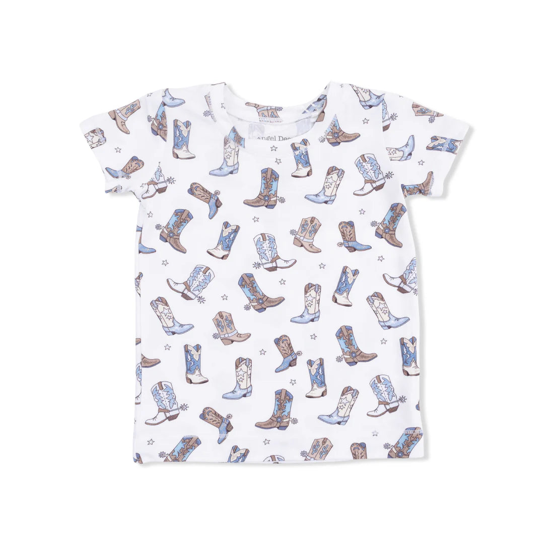 Cowboy Boots - Short Sleeve Loungewear Set