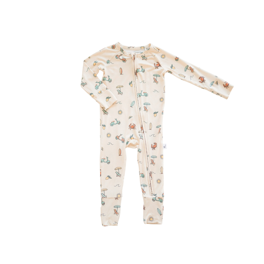 Bamboo 2-Way Convertible Zip Romper | Summer Vibes (0-24m)