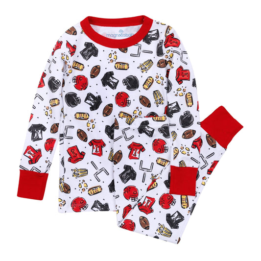 Future Draft Picks Long Pajamas - Red Black