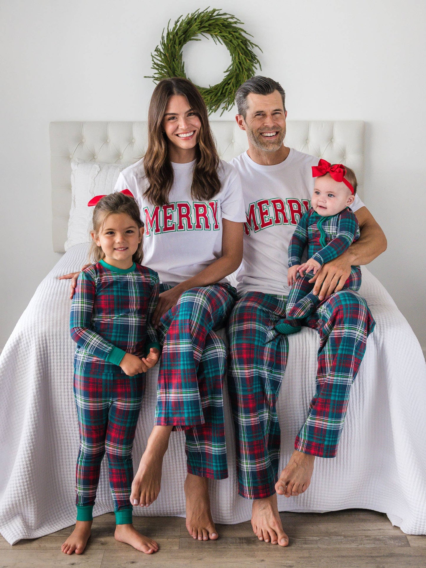 SoftSnooze™ Baby Cotton Modal Christopher Plaid Footed One Piece Pajama