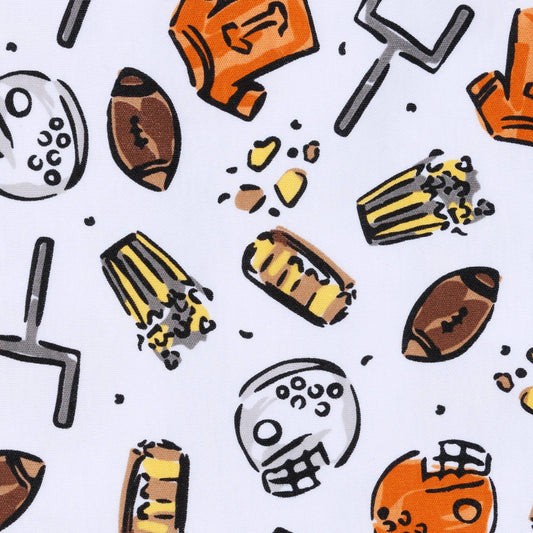 Future Draft Picks Zip Pajamas - Orange White