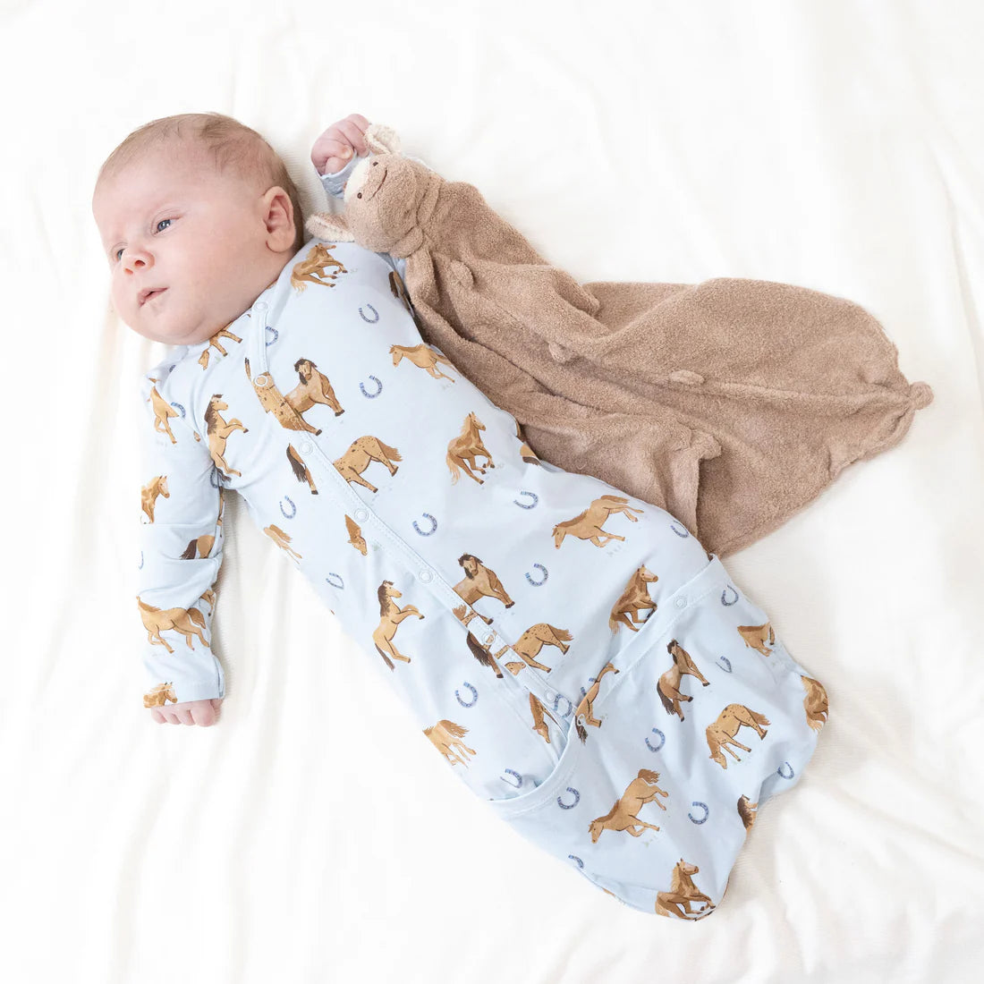 Horses Blue Bundle Gown