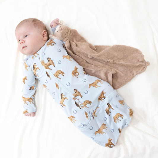 Horses Blue Bundle Gown