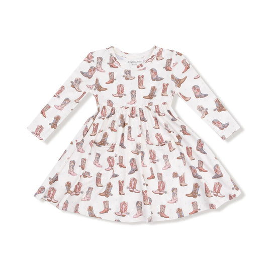Twirly Long Sleeve Dress - Future Cowgirl