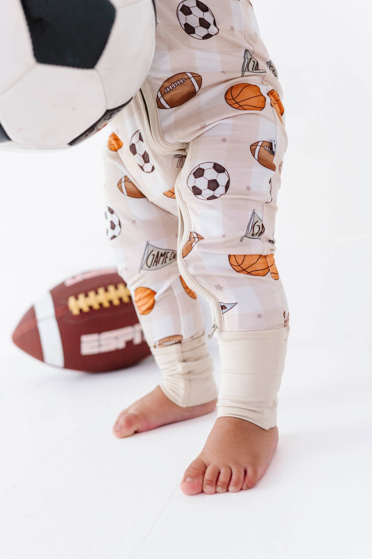 Game Day Gingham Convertible Footies