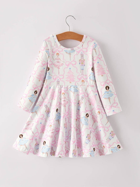 Christmas Ballerina and Nutcracker Girls Dress