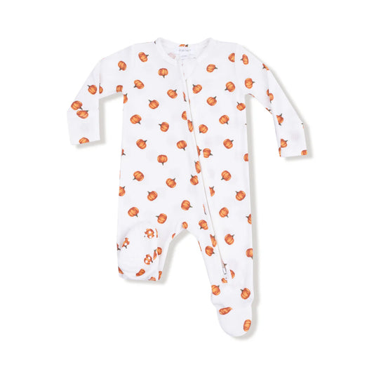 2 Way Zipper Footie - Little Pumpkins
