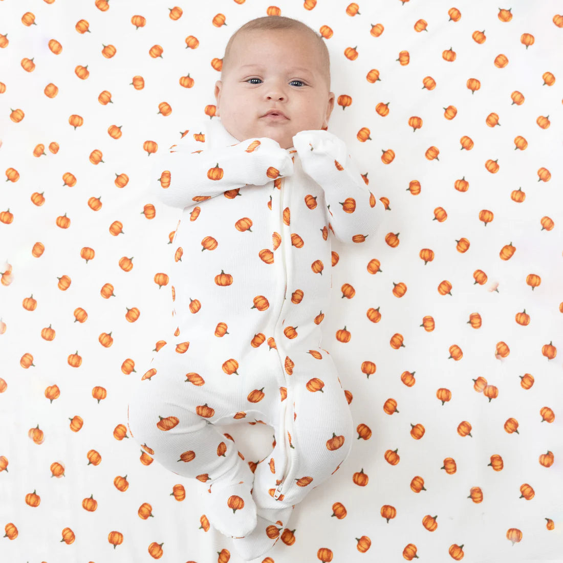 2 Way Zipper Footie - Little Pumpkins
