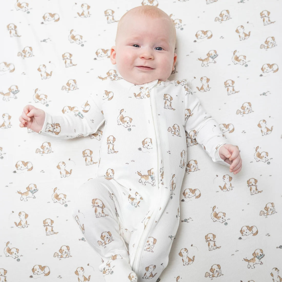 Explorer Puppy Blue - 2 Way Zipper Footie