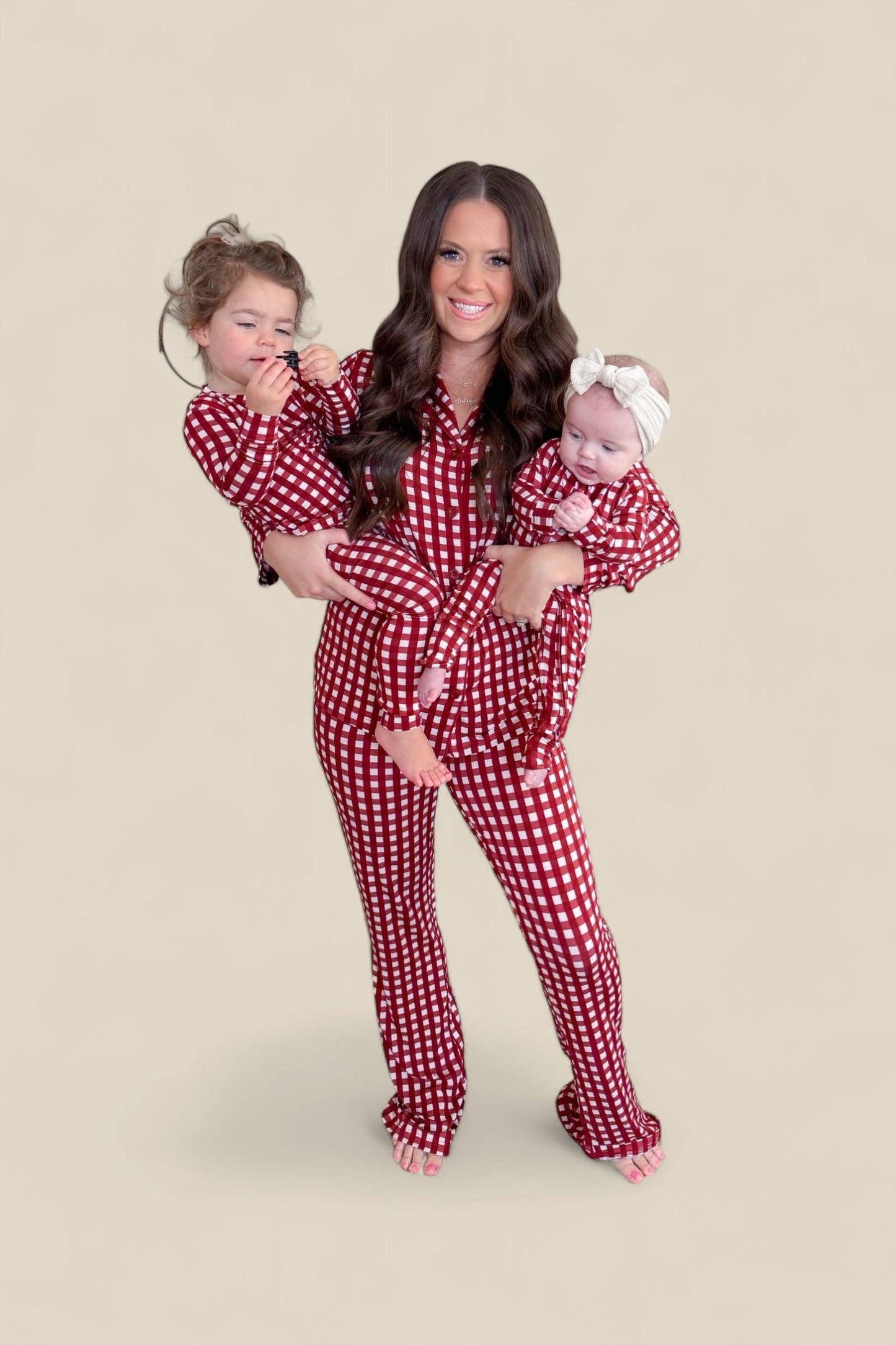 PEPPERMINT PLAID DREAM ROMPER