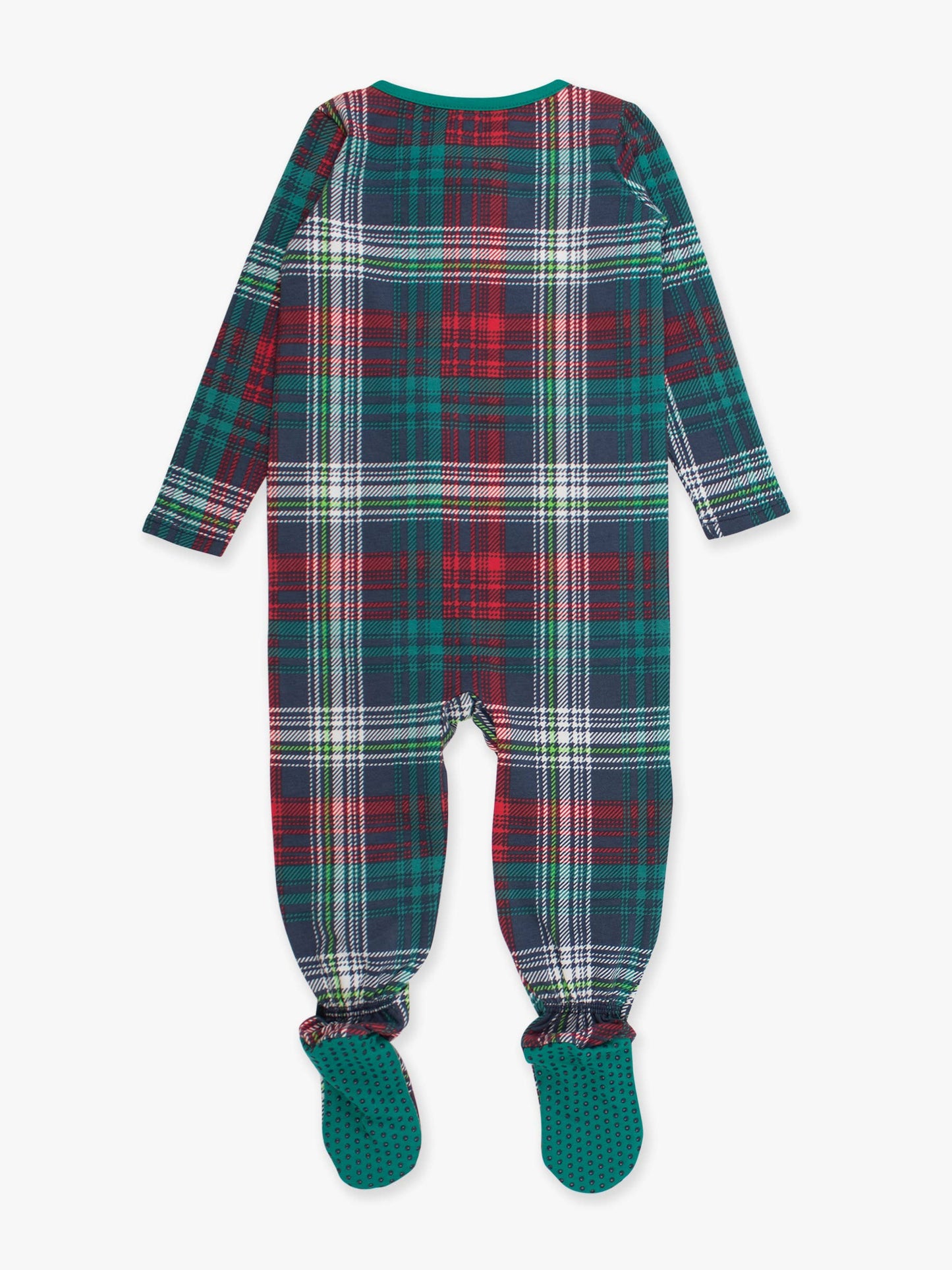 SoftSnooze™ Baby Cotton Modal Christopher Plaid Footed One Piece Pajama