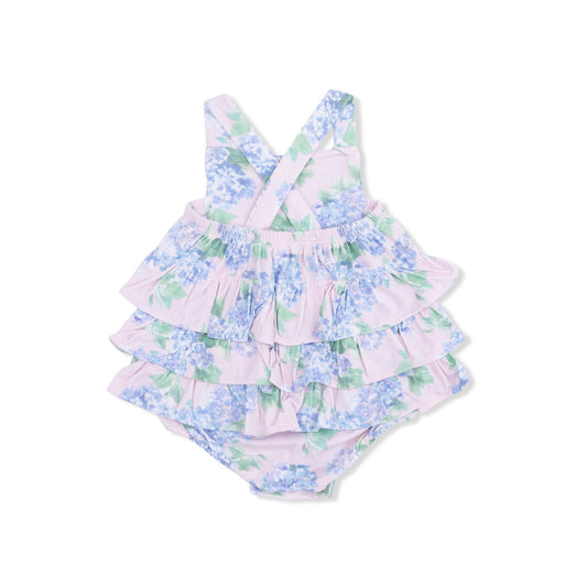 Hydrangeas - Ruffle Sunsuit