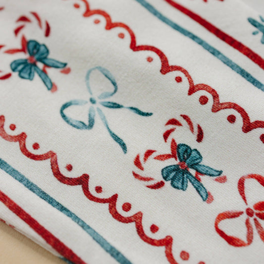 Candy Cane Lane Zippy Romper Baby Girl Christmas Pajamas PJs