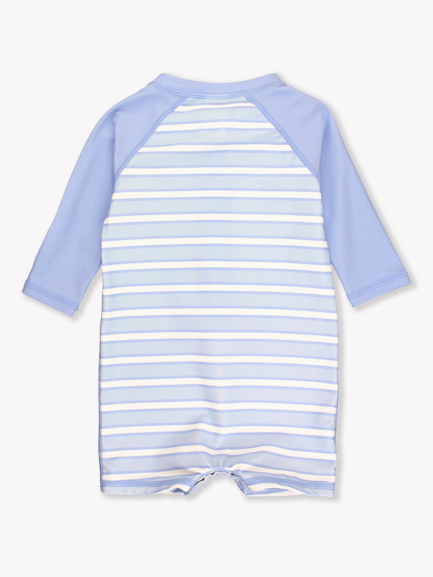 Baby Boys Periwinkle Blue & Windsurfer Stripe Long Sleeve One Piece Rash Guard Swimsuit