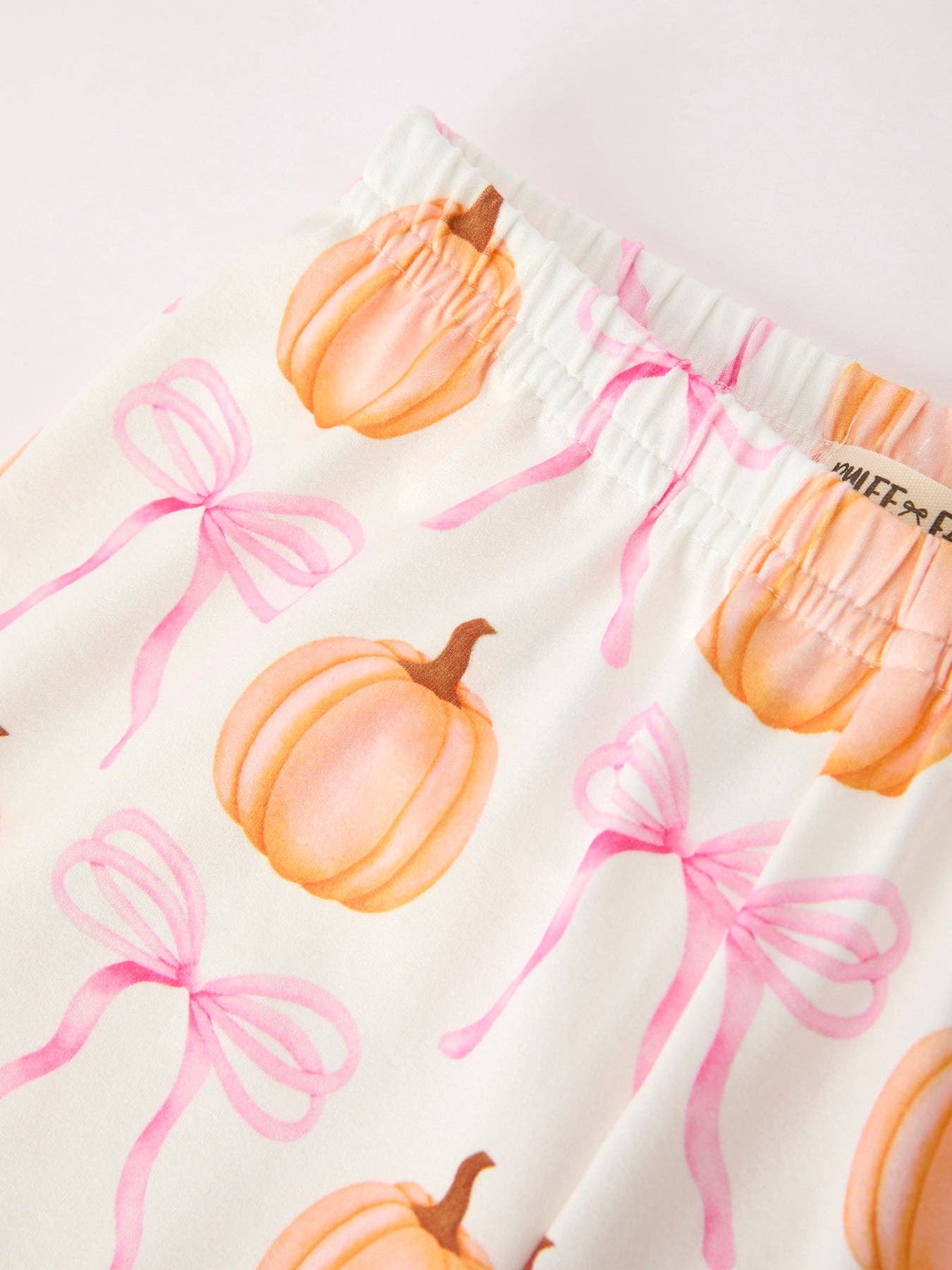 Pumpkin Bow Fur Pajama Set