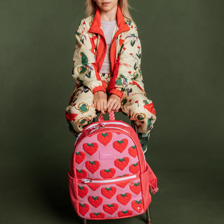 Kane Backpack - Intarsia Strawberries