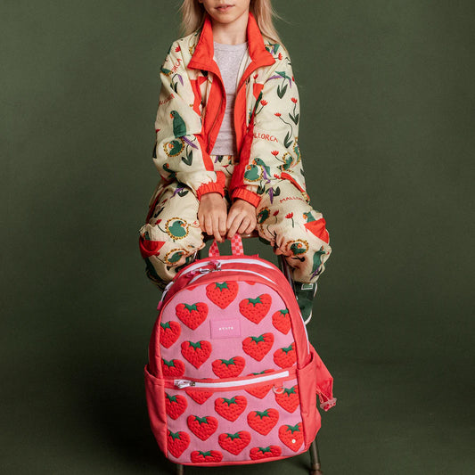 Kane Backpack - Intarsia Strawberries