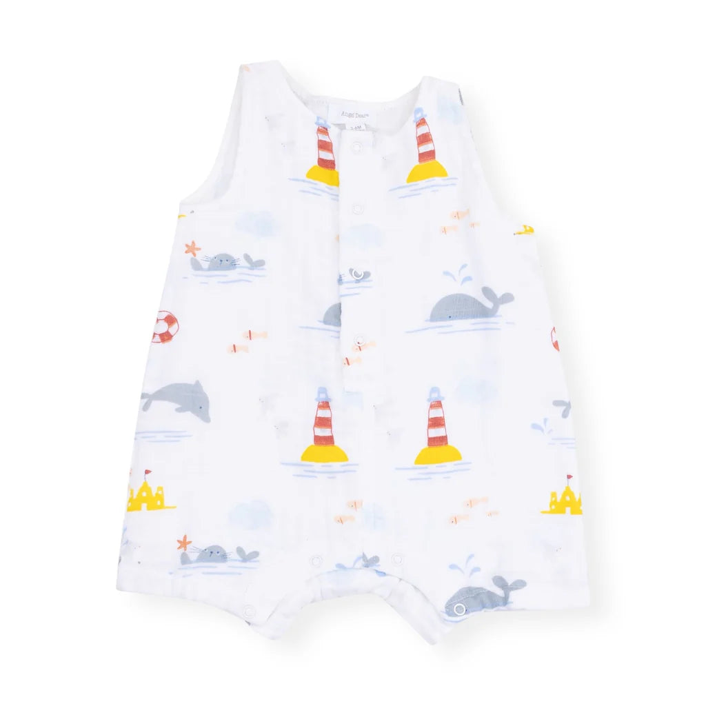 Sleeveless Shortie Romper - Take Me To The Sea