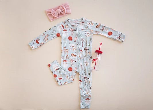 Cookies To Santa Bamboo Romper