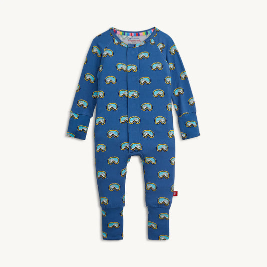 Blue Powder Playtime Modal Magnetic Convertible Coverall