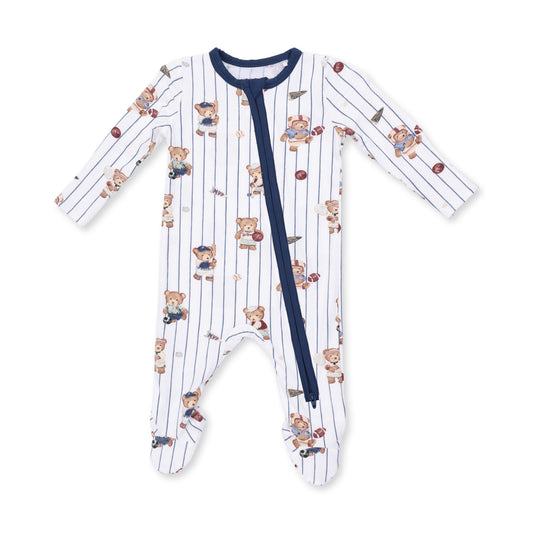 Mixed Sports Bears - 2 Way Zipper Footie