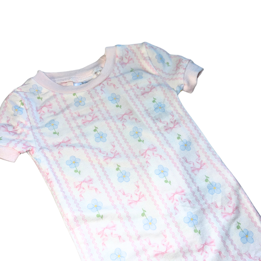 Spring Bows Modal Short Sleeve Pajama Set