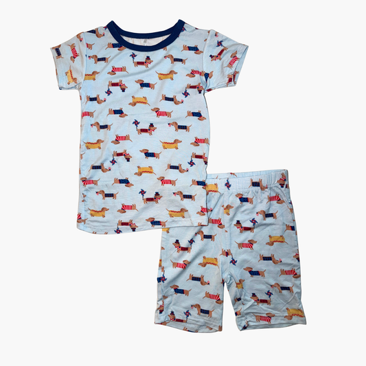 Americana Dogs Shorts Pajama Set