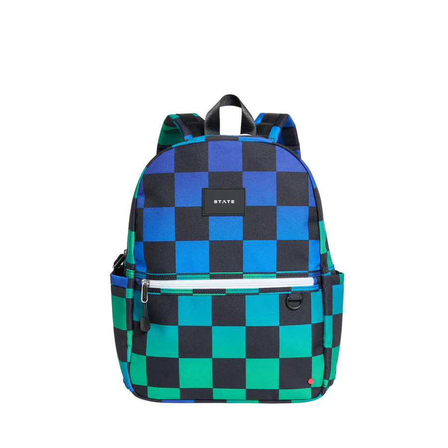 Kane Backpack - Blue Checkerboard