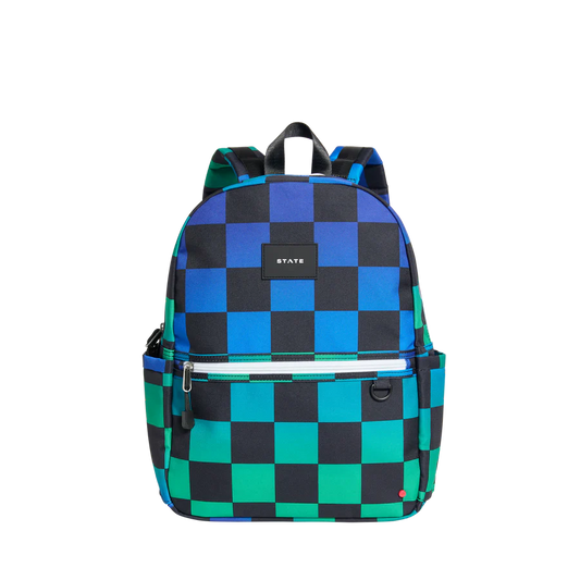Kane Backpack - Blue Checkerboard