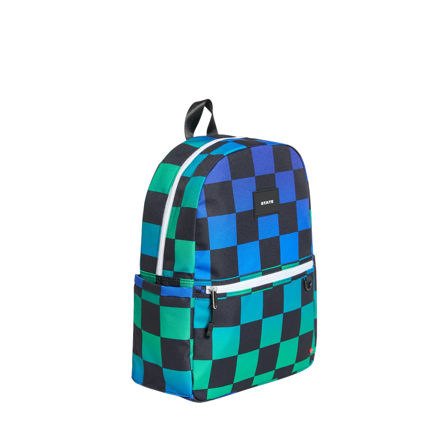 Kane Backpack - Blue Checkerboard