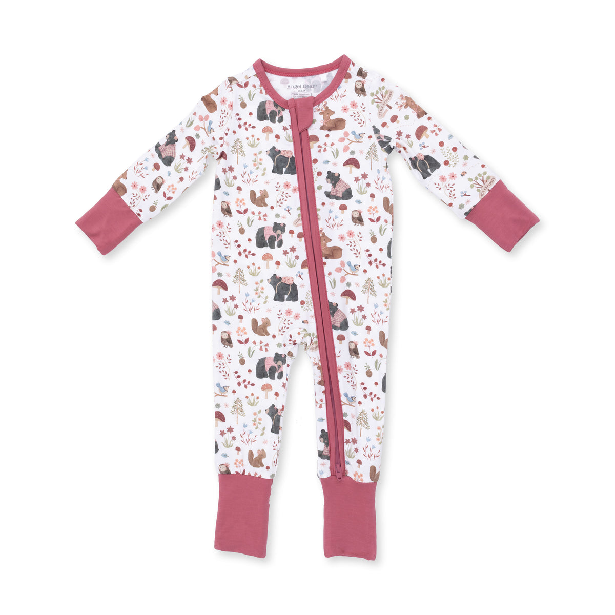 Southern Woodland Animals Pink - Convertible Romper