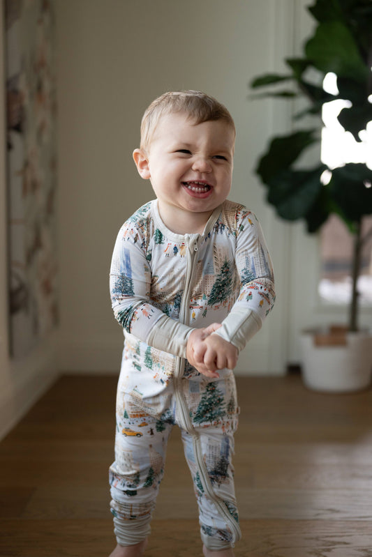 City Sidewalks Zipper Convertible Romper