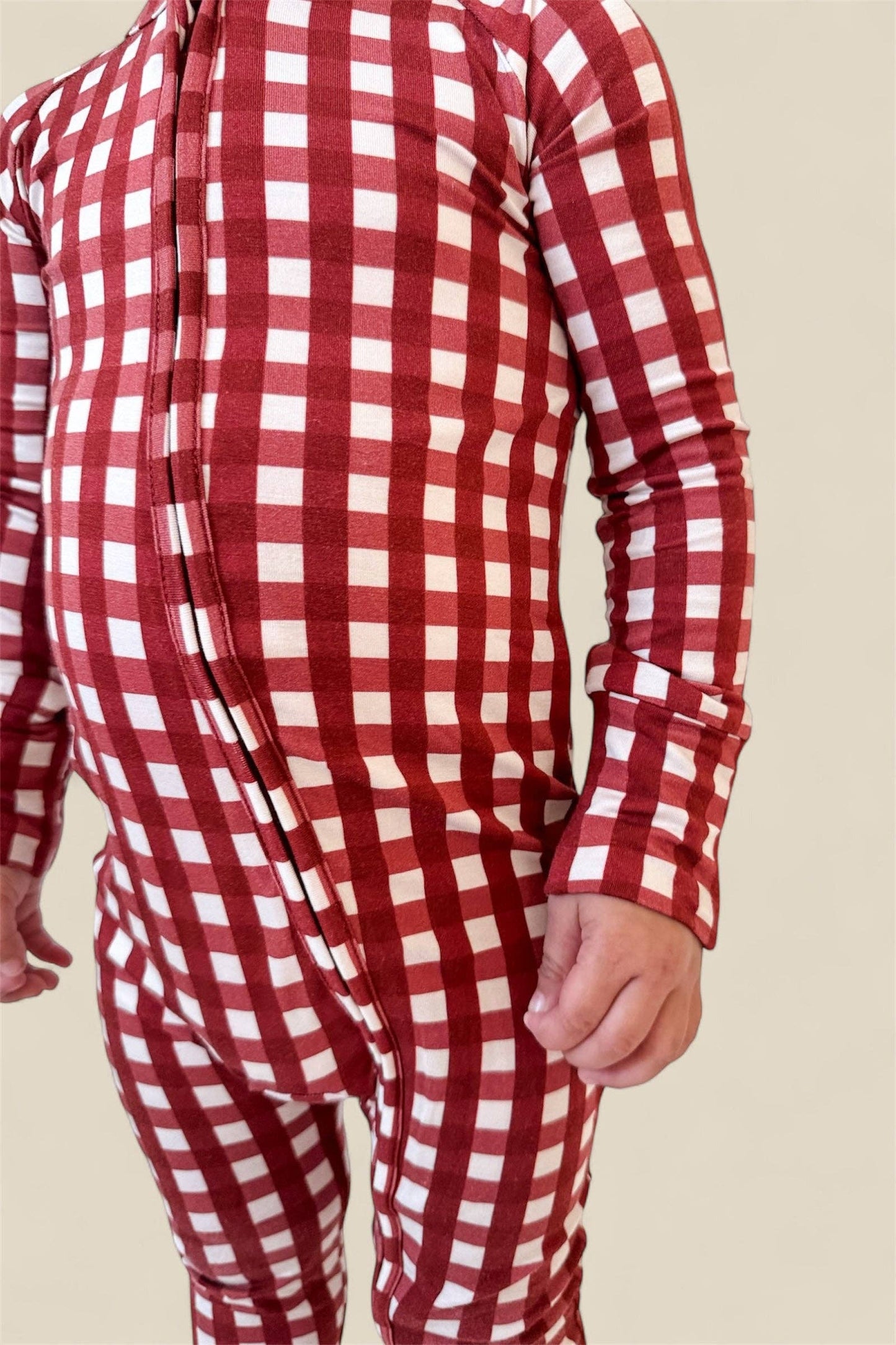 PEPPERMINT PLAID DREAM ROMPER