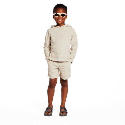 Boys Beige Terry Cover-Up Set | Beach Icons